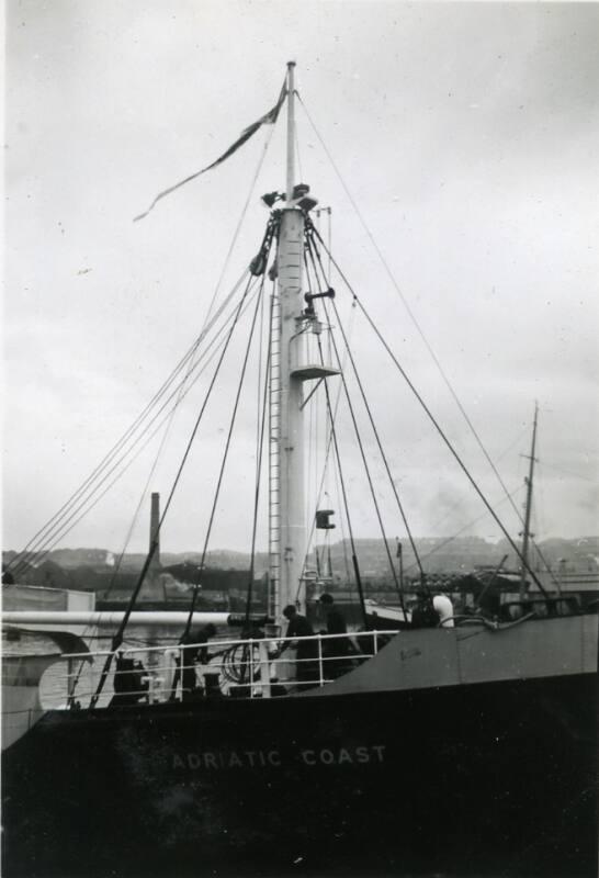 Black and White Photograph in album of 'Adriatic Coast'