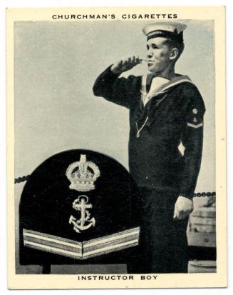 'The Navy at Work' Churchman Cigarette Card - Instructor Boy
