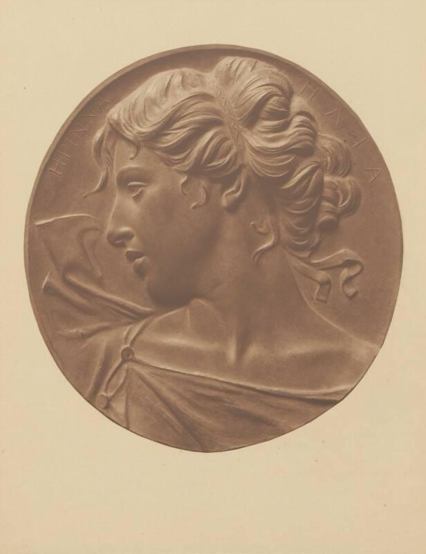 Plaster Maquette for Roundel of 'Erinna'