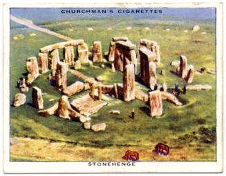 'Wings Over The Empire' Churchman Cigarette Card - Stonehenge