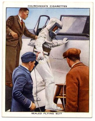 'Modern Wonders' Churchman Cigarette Card - Sealed Flying Suit