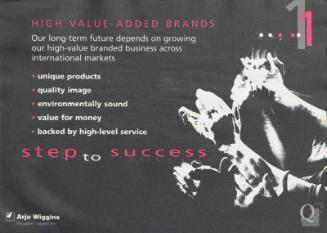 "Step to Success 1 - High Value Added Brands" Print