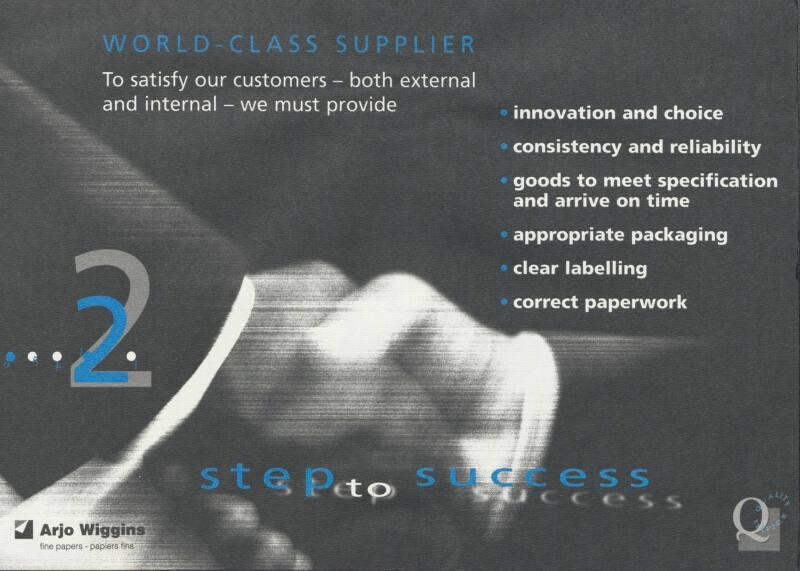 "Step to Success 2 - World-Class Supplier" Print