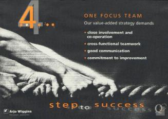 "Step to Success 4 - One Focus Team" Print