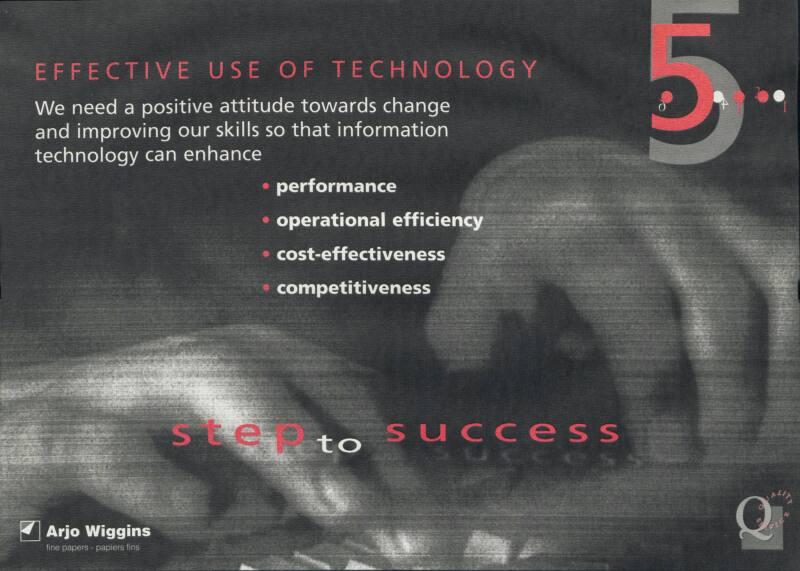 "Step to Success 5 - Effective Use of Technology" Print