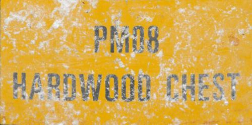 "PM08 Hardwood Chest" Sign