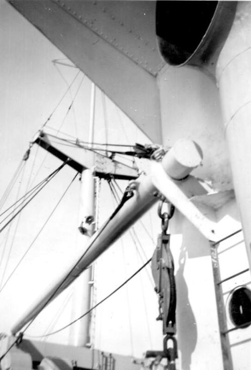 Black and White Photograph in album of cargo ship 'Nordpol'