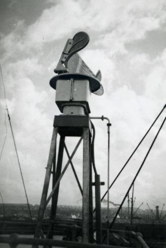 Black and White Photograph in album of coastal cargo vessel 'Barok'