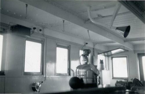 Black and White Photograph in album of coastal cargo vessel 'Barok'