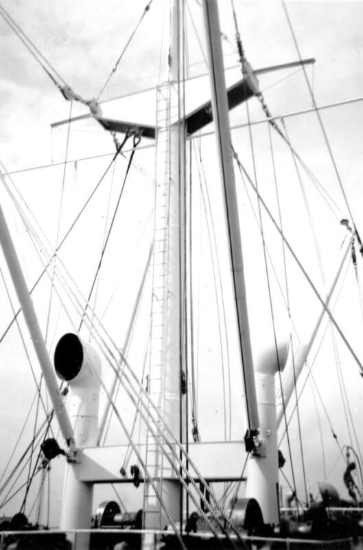 Black and White Photograph in album of cargo vessel 'Hero'