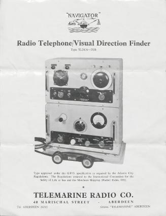 Promotional page for Radio Telephone/Visual Direction Finder