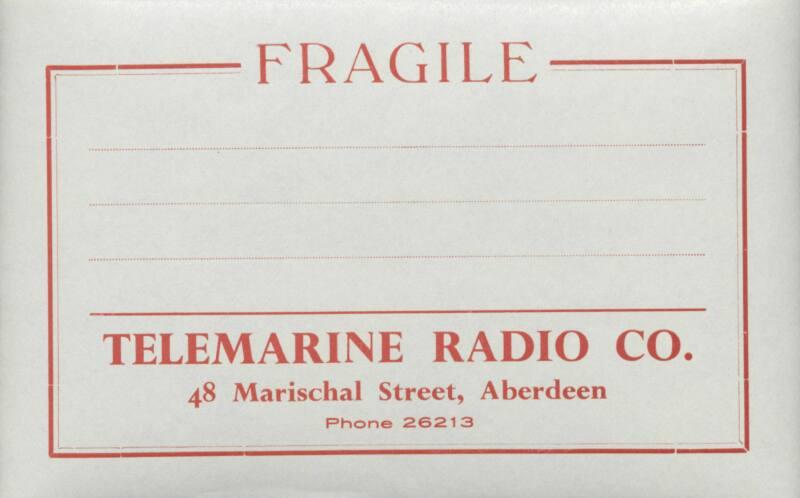 "Fragile" sticker