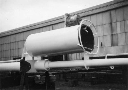 Black and White Photograph in album of construction of Norwegian whaler 'POL XV'