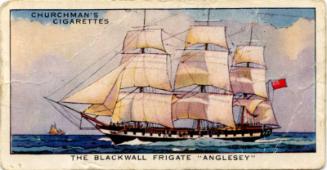 W. A. & A. C. Churchman Cigarette Card The Story of Navigation Series - The Blackwall Frigate A…