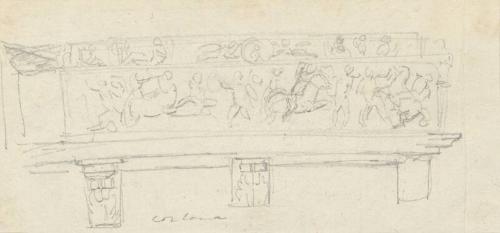 Cortona - One of 91 Sketches of France, Italy & Greece