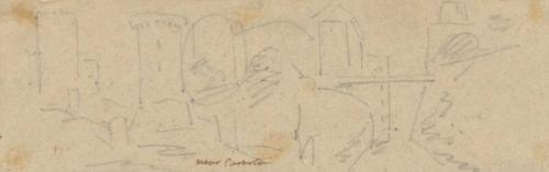 Near Cortona - One of 91 Sketches of France, Italy & Greece