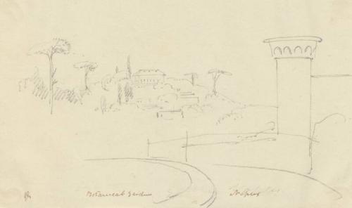 Botanical Gardens, Naples - One of 91 Sketches of France, Italy & Greece