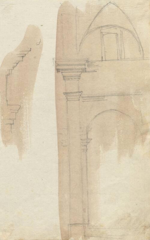 Architectural Details - One of 91 Sketches of France, Italy & Greece