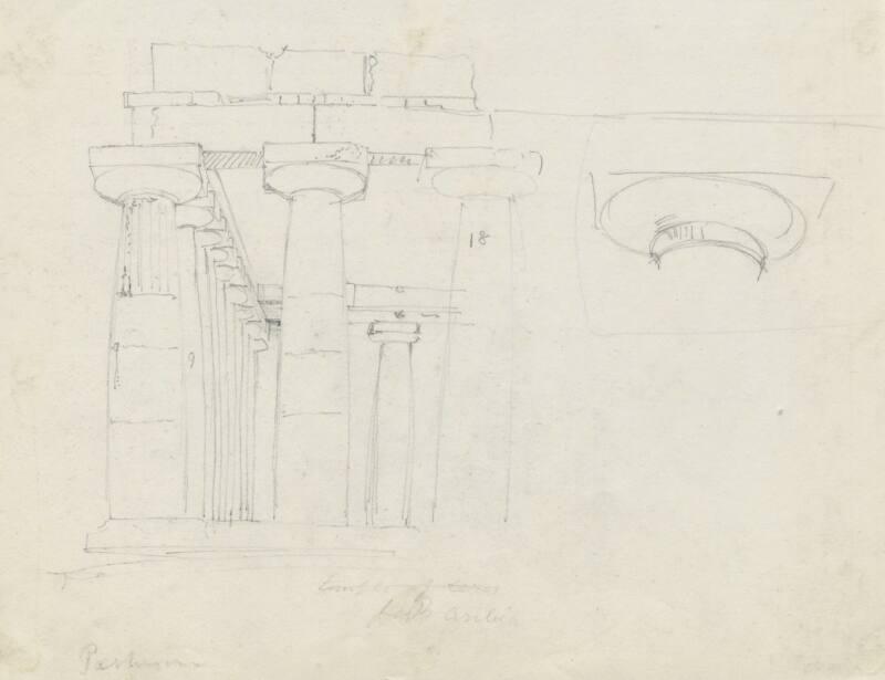 The Temple of Ceres, Paestum - One of 91 Sketches of France, Italy & Greece