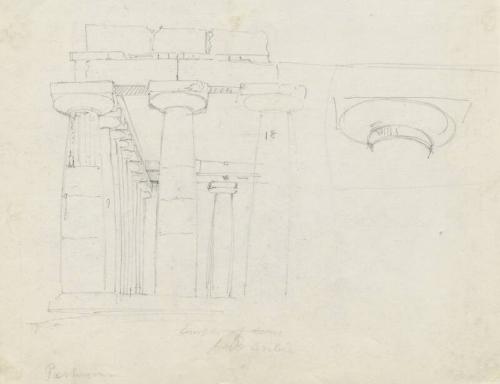 The Temple of Ceres, Paestum - One of 91 Sketches of France, Italy & Greece