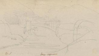 Lago di Agnano - One of 91 Sketches of France, Italy & Greece