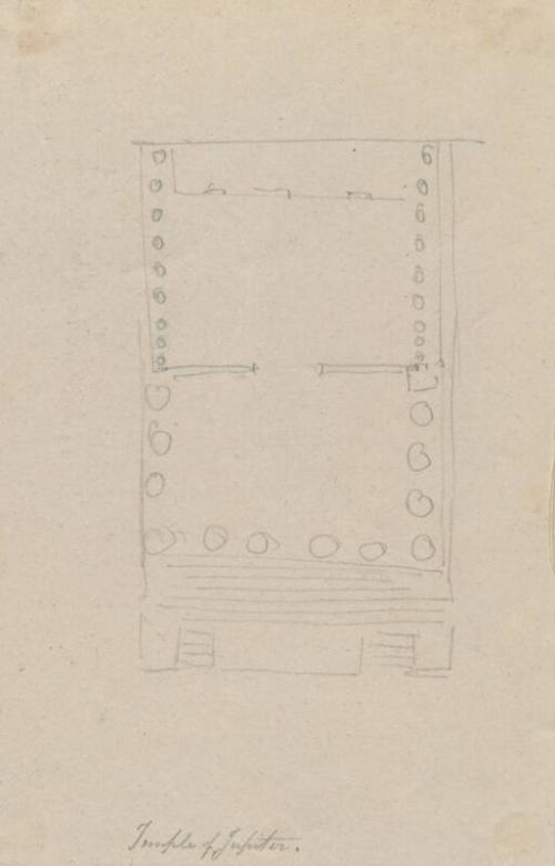 Temple of Jupiter, Rome - One of 91 Sketches of France, Italy & Greece