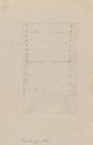Temple of Jupiter, Rome - One of 91 Sketches of France, Italy & Greece
