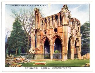 'Holidays in Britain' Churchman Cigarette Card - Dryburgh Abbey, Berwickshire