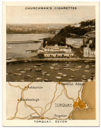 'Holidays in Britain' Churchman Cigarette Card - Torquay, Devon