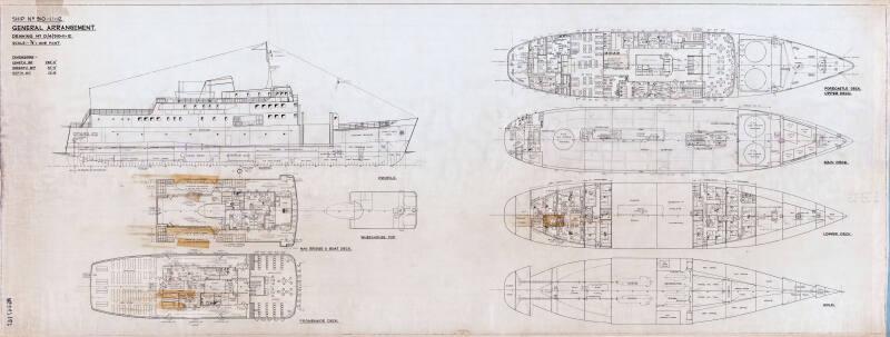 Hebrides (910), Clansman (911) & Columba (912) - General Arrangement