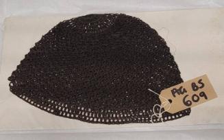 Brown Crocheted Hat Made of Hair