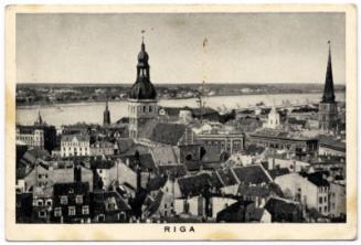 'Round Europe' Wills Cigarette Card - Riga