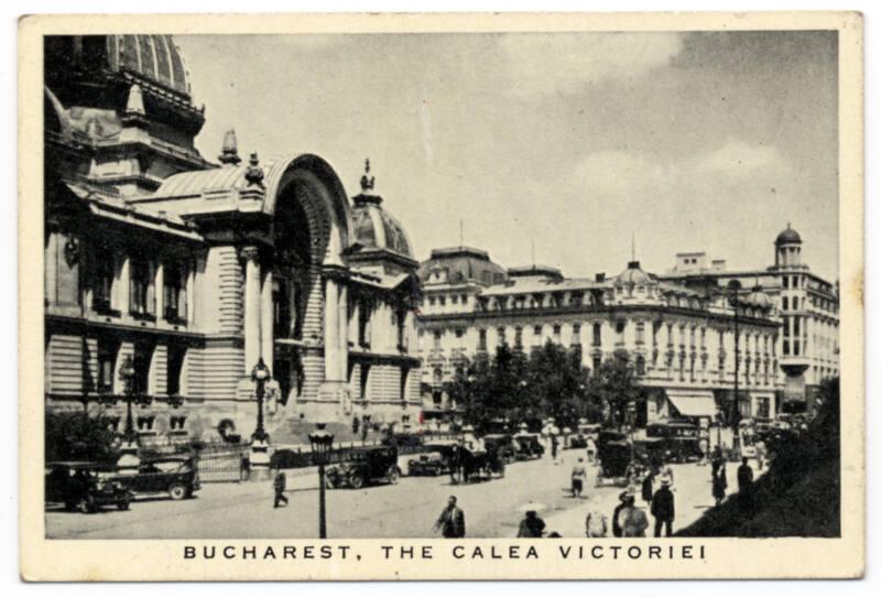 'Round Europe' Wills Cigarette Card - Burcharest