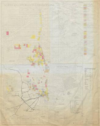 Chart Showing North Sea Exploration And Development For Gas, As Of November 1970