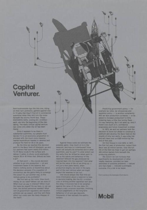 Semi-submersible rig Capital Venturer poster