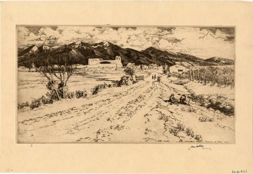 Ranchos De Taos by James McBey