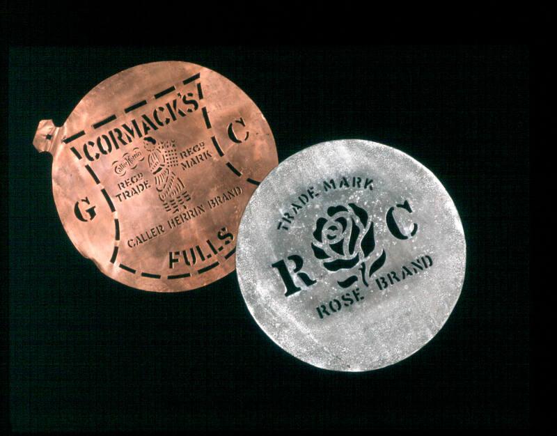 Rose Brand Trade Mark R C" - Cured Herring Barrel Stencil