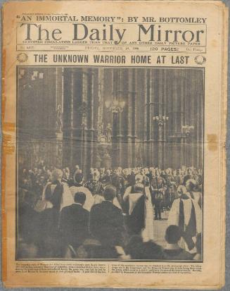 Daily Mirror-Armistice Commemoration