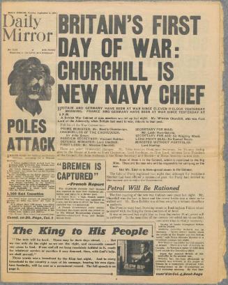 Daily Mirror - 4 September 1939