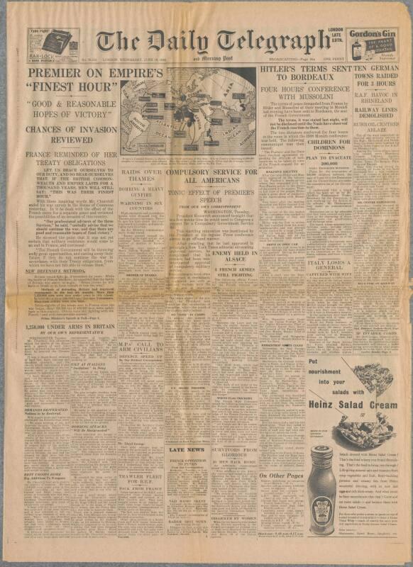 Daily Telegraph - 19 June 1940