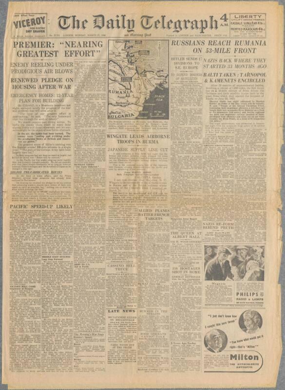 Daily Telegraph - 27 March 1944