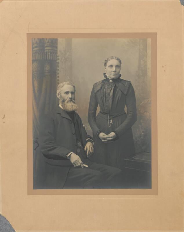 Mounted Photograph of a Lady and Gentleman