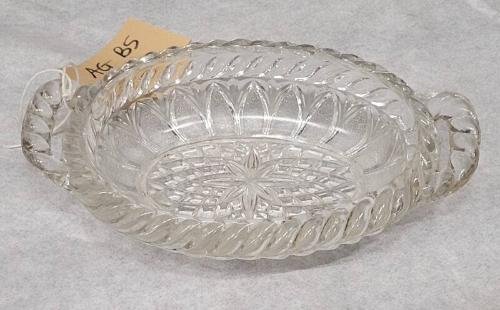 Cut-glass butter dish