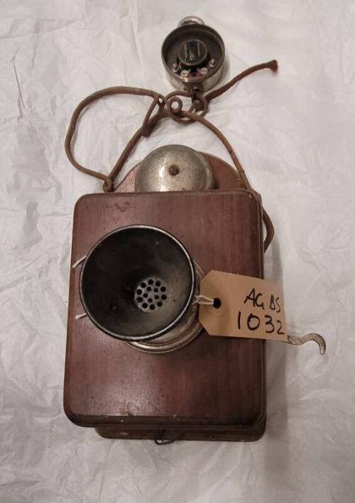 Wooden and Brass Telephone