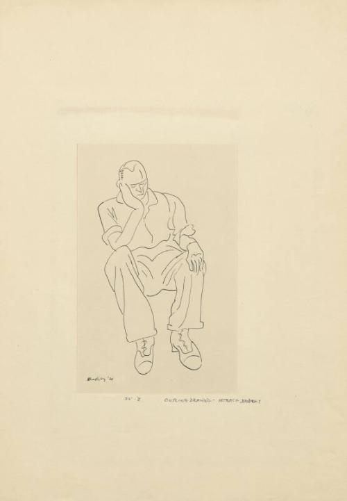 Seated Male Figure