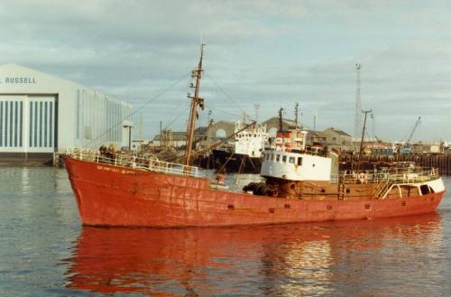 Colour Photograph Showing The Vessel GRAMPIAN QUEEN in Harbour, Port Side View