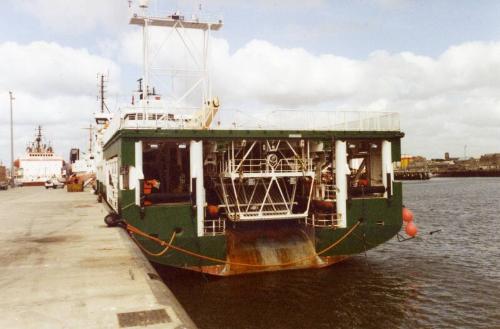 Colour Photograph Showing Port Side View Of Cargo Vessel 'jurgen Wehr' In Aberdeen Harbour