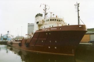 Colour Photograph Showing The Supply Vessel SEAFORTH MINARA In Aberdeen Harbour