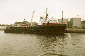 Colour Photograph Showing The Supply Vessel REGAL SERVICE In Aberdeen Harbour