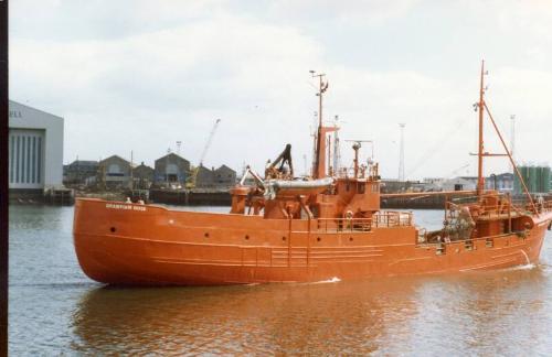 Colour Photograph Showing The Standby Vessel GRAMPIAN ROSE In Aberdeen Harbour, Starboard View